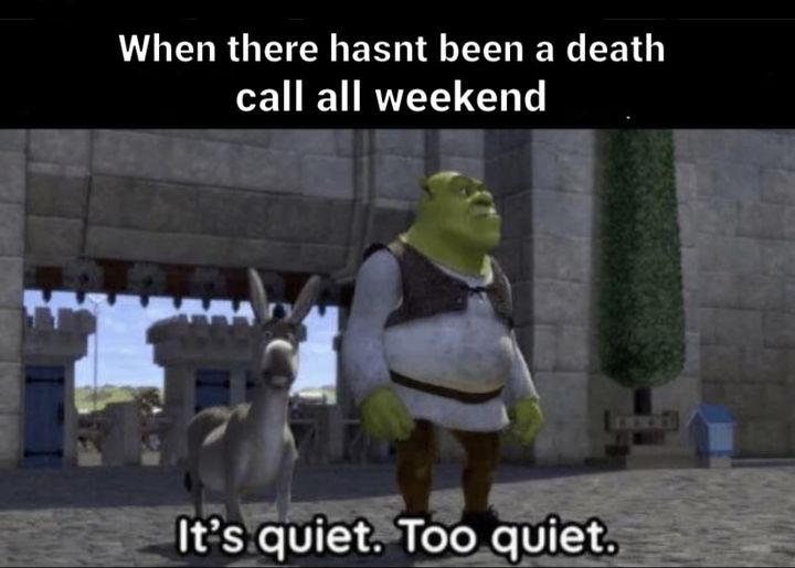 It’s quiet…too quiet