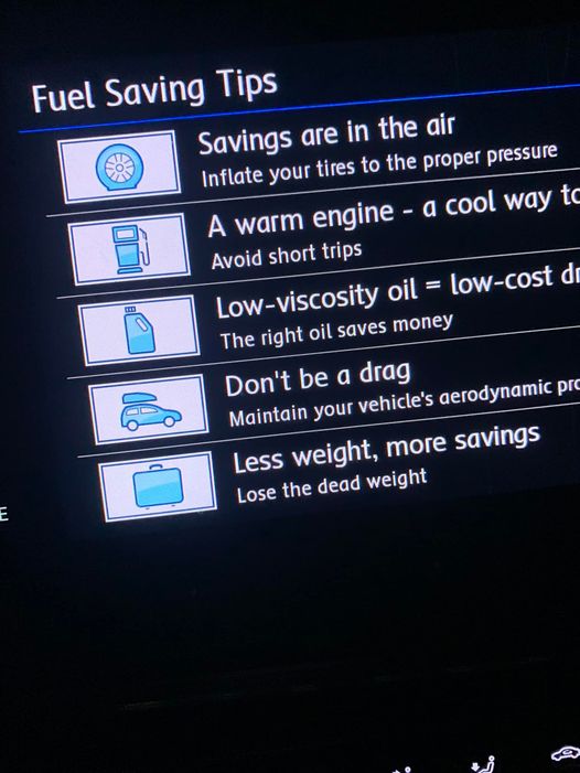 Fuel saving tips in the removal van….
